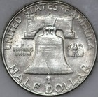 1961-d Franklin Half Dollar 90  Silver As Shown  sn02 