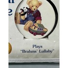 Vtg Spring Maid Musical Mobile Blue Jean Teddy Bear Nursery Crib Toy Nos