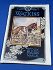 C 1920 Watkins Stock Raiser  Manual   Cattle  Pigs  Chickens  Tons Info   96 Pgs