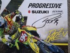 Ken Roczen  94 Signed 2026 Progressive Suzuki 8 5x11  Promo Mini Poster - Sx Mx