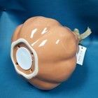Rae Dunn Orange Ceramic Gourd Harvest Pumpkin Ceramic Fall Decor Bird House