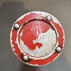 Vintage 1924 C b  Collins No Battery Mechanical Flashlight - Tested Working Red