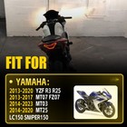 Smoked Led Tail Light For Fit Yamaha Mt07 Fz07 Mt03 R3 - Amber red Ip68 Direct