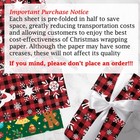 Christmas Wrapping Paper Jumbo Sheets Holiday Gift Wrap Red Green Decor 29x42