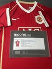 Cristiano Ronaldo Manchester United Signed Home Shirti Icon Coa