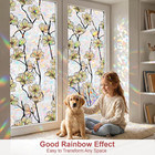 Window Privacy Film Static Cling Uv Heat Blocking Rainbow Decor Glass Door