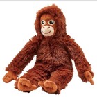 Ikea 8  Djungelskog Small Monkey Orangutan Plush Stuffed Brown Animal Toy New