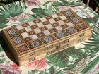 16  Backgammon Board And Chess Set From Lebanon - Handcrafted Lebanese Checkers 