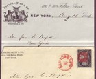 73 Blackjack -  paint Red  Fancy Cancel On Cover 1866 Illus Content - A Rarity  