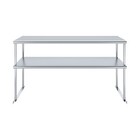 18 In  X 60 In  Amgood Stainless Steel Double Deck Over Shelf