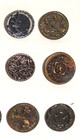15 Antique Victorian Buttons   Assorted Designs   Metal Shank   Art Deco