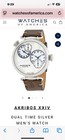 Akribos Xxiv  Dual Time Silver Men   s Watch - Ak796ssbr