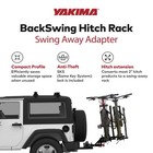 Yakima Backswing Hitch Rack Swing Away Adapter  Compatible W holdup Evo  Black