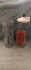 Vintage Barber Shop Glass Barbicide Disinfectant Jar With Paperwork