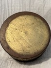 Antique French Gilt Brass Or Ormolu Trinket powder Box W Miniature Portrait