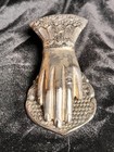 Vtg Metal Victorian Hanging Woman   s Queen   s Hand Paper Clip 5  Mail Note Holder