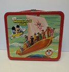 Vintage Mickey Mouse Club Walt Disney Metal Square Lunch Box With Thermos