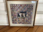 Small 19th Early 20th Century Needlepoint With Spaniel Dog 