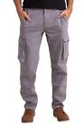 Men s Flex Cargo Trousers Heavy Duty Stretch Casual Pants