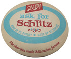 Vintage 1958 Schlitz Brewery Cardboard Beer Coasters Milwaukee Wi Set Of 4