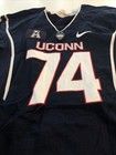 Game Worn Used Uconn Huskies Connecticut Football Jersey Size 48  74