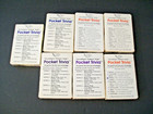 Lot Of 7 Vintage 1984 Hoyle Pocket Trivia Card Games Movie Tv Sports Teen Travel