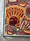 Original Huichol Yarn Painting  24   x24    Peyote People Original Signed By Artist