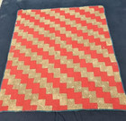 Vintage Beautiful Quilt Different Pieces Hand Woven Size   77x75 Inches