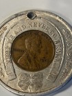 1929 Encased Lincoln Cent Harley Davidson Motorcycling Holed Lucky Penny