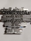 26 Vintage Letterpress Printing Blocks Lot Business Words Misc Lead Wood