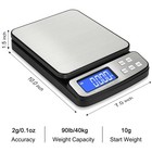 Digital Shipping Postal Scale - 88lb X 0 1oz  Stainless Steel Platform  5 Units 
