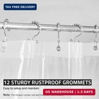 Utopia Bedding Shower Curtain Liner Heavy Duty Vinyl Eva 10g Waterproof Plastic
