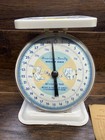 Vintage American Family Nursery Scale Baby Scale 30lb White Elephant Bear Mcm