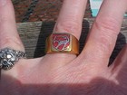1992-2010 Dodge Viper Logo Gold Chrome Ring  10 Nos Hi- Quality Class Style