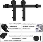  Sliding Barn Door Hardware Kit 4 5 6 8 10 12 13 15 16ft Track Roller Set For 