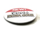 Vintage Coors Extra Gold Beer Pinback Button New  Promo Advertising Pin Red