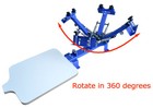4 Color 1 Station Simple Screen Printing Machine Manual T-shirt Press Printer