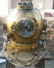 Vintage 18 Inch Diving Helmet Us Navy Mark V Original Antique Divers Helmett