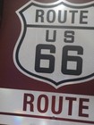 New Lg   Historic Us Route 66 Aluminum 100th Anniversary  Sign 18 x24    Authentic