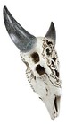 Ebros Large American Buffalo Bison Tooled Floral Lace Filigree Skull Wall Decor