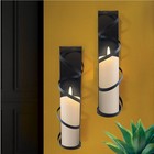 Lily s Home Lilys Home Metal Spiral Wall Candle Sconces Set Of 2  Elegant Wall