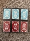 6 New Crown Deck Light Blue   Red The Blue Crown Poker Playing Cards New Rare