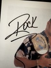 Wwf Promo The Rock Signed Autograph Photo 8x10 Wrestling Vtg Original Wwe