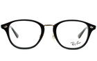 Ray-ban Rb 5355 2000 Shiny Black Authentic Eyeglasses Rx 50-21-145 Mm Brand New