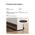 Under Door Bottom Seal Strip Stopper Adjustable Twin Door Draft Guard Soundproof