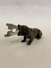 Vintage Bronce Sigarret Cutter In The Form Of A Dog