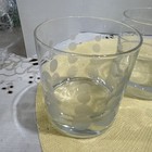 Set Of 4 Mikasa Clear Crystal Cheers Double Old-fashioned Glasses