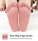 Pilates Toe Socks  Yoga Toe Socks  3 Pairs Of Non-slip Sticky Pilates Sock Wi   