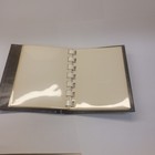 Vintage 3 leather  our Family  Heritage Minuature Photo Album Gold Letters