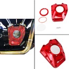 Red Transparent Camshaft Cover For Harley 01-17 Softail Dyna  01-16 Touring Flh